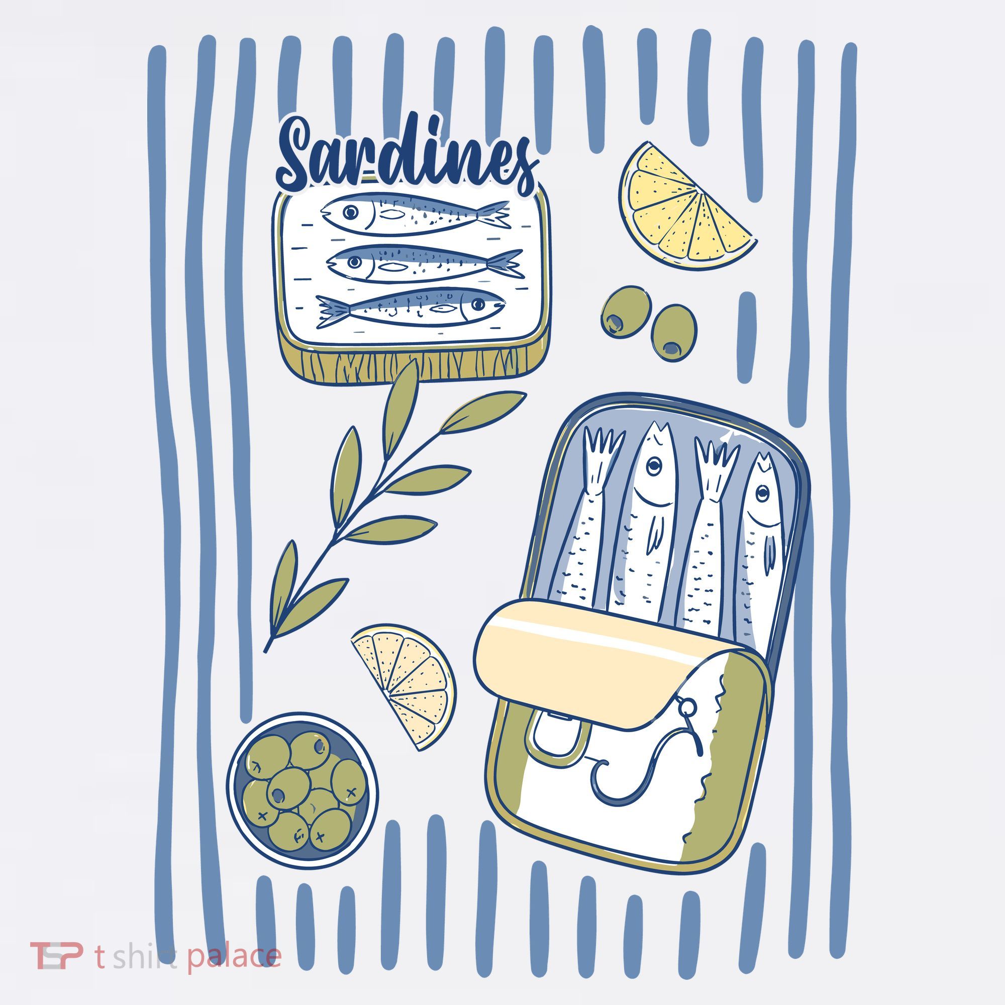 Sardines Tin Coastal Mediterranean Seafood Visor