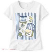Sardines Tin Coastal Mediterranean Seafood Women's T-Shirt thumb 0