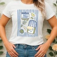 Sardines Tin Coastal Mediterranean Seafood Women's T-Shirt thumb 2