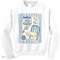 Sardines Tin Coastal Mediterranean Seafood Kids Sweatshirt thumb 0