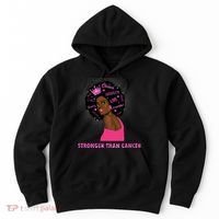 Stronger Than Cancer African American Woman Hoodie thumb 0