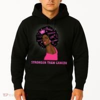 Stronger Than Cancer African American Woman Hoodie thumb 2