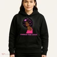 Stronger Than Cancer African American Woman Hoodie thumb 5