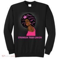 Stronger Than Cancer African American Woman Sweatshirt thumb 0
