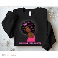 Stronger Than Cancer African American Woman Sweatshirt thumb 2