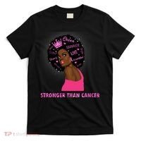 Stronger Than Cancer African American Woman T-Shirt thumb 0