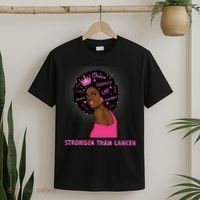 Stronger Than Cancer African American Woman T-Shirt thumb 2
