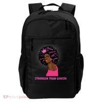 Stronger Than Cancer African American Woman Backpack thumb 0
