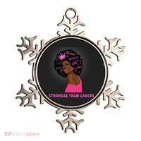 Stronger Than Cancer African American Woman Ornament thumb 0