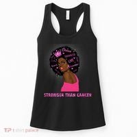 Stronger Than Cancer African American Woman Women's Tank Top thumb 0