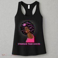 Stronger Than Cancer African American Woman Women's Tank Top thumb 3