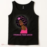 Stronger Than Cancer African American Woman Tank Top thumb 2