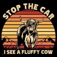 Stop The Car I See A Fluffy Cow Highland Cow Breeder Gift Coffee Mug thumb 5