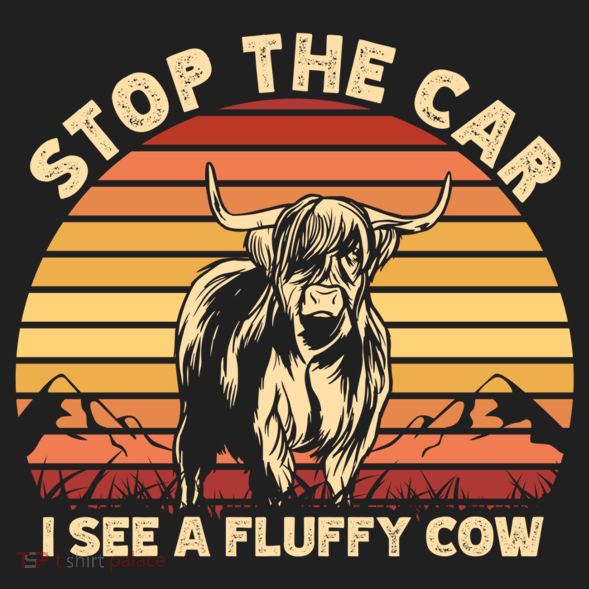 Stop The Car I See A Fluffy Cow Highland Cow Breeder Gift Beanie