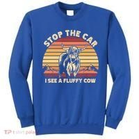 Stop The Car I See A Fluffy Cow Highland Cow Breeder Gift Sweatshirt thumb 0