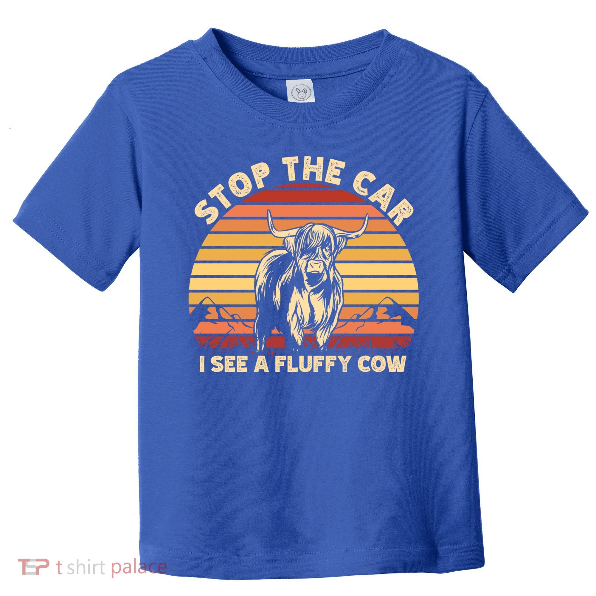 Stop The Car I See A Fluffy Cow Highland Cow Breeder Gift Toddler T-Shirt