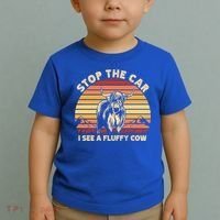 Stop The Car I See A Fluffy Cow Highland Cow Breeder Gift Toddler T-Shirt thumb 2