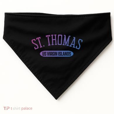 St Thomas Cool Gift Classic Style St Thomas Us Virgin Islands Gift USA-Made Doggie Bandana