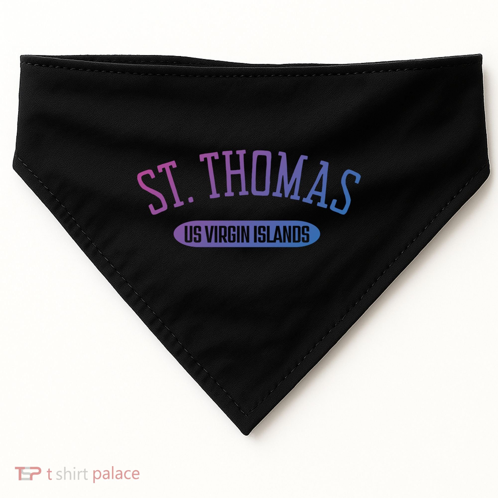 St Thomas Cool Gift Classic Style St Thomas Us Virgin Islands Gift USA-Made Doggie Bandana