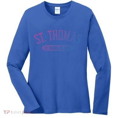 St Thomas Cool Gift Classic Style St Thomas Us Virgin Islands Gift Women's Long Sleeve Shirt