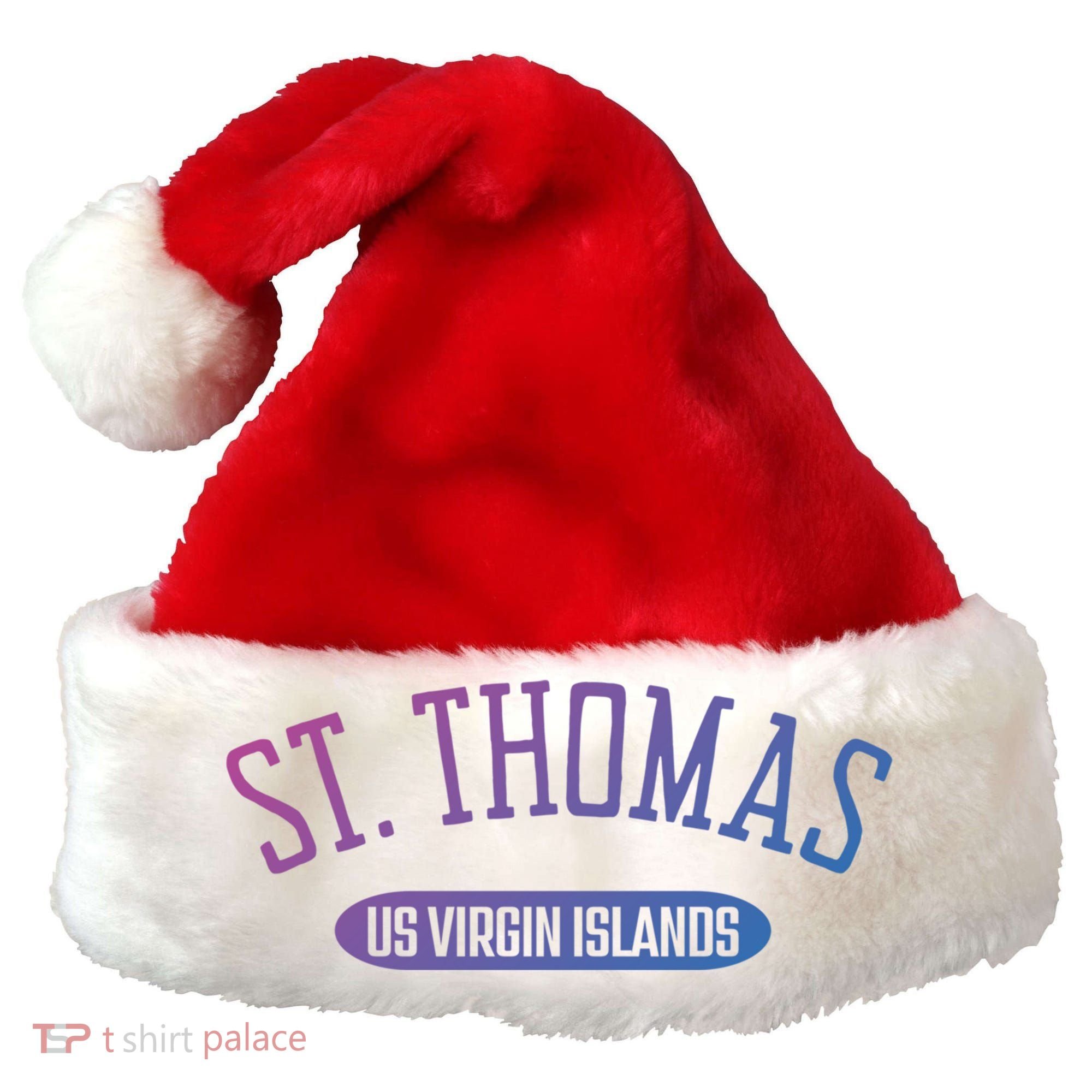 St Thomas Cool Gift Classic Style St Thomas Us Virgin Islands Gift Santa Hat