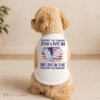 Support The Country You Live In Or Live In Where You Support Doggie Tank thumb 2