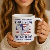 Support The Country You Live In Or Live In Where You Support Coffee Mug thumb 3