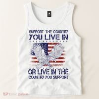 Support The Country You Live In Or Live In Where You Support Tank Top thumb 2