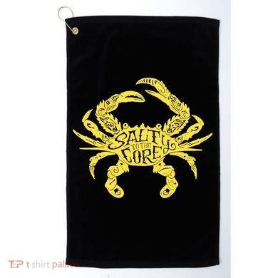 Salty To Core Crab Golf Towel