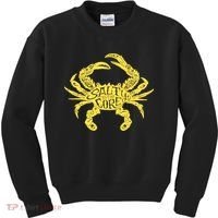 Salty To Core Crab Kids Sweatshirt thumb 0