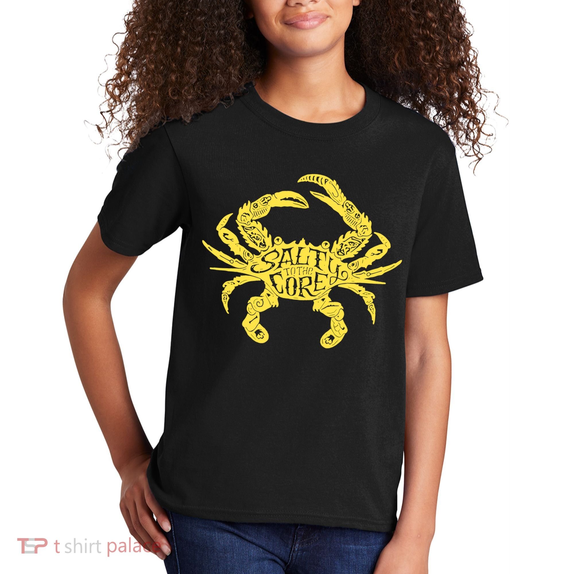 Salty To Core Crab Kids T-Shirt