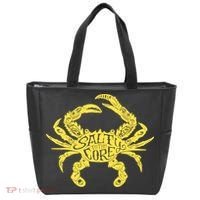 Salty To Core Crab Tote Bag thumb 0