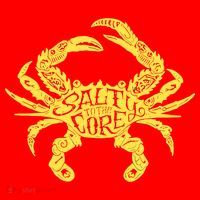 Salty To Core Crab Santa Hat thumb 1
