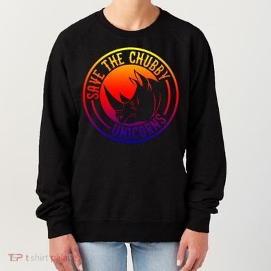 Save The Chubby Unicorns Vintage Retro Gift Women's Sweatshirt