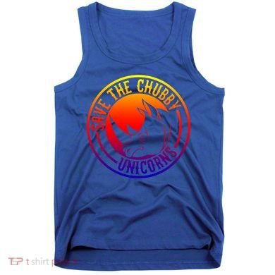 Save The Chubby Unicorns Vintage Retro Gift Tank Top