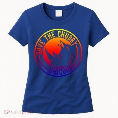 Save The Chubby Unicorns Vintage Retro Gift Women's T-Shirt