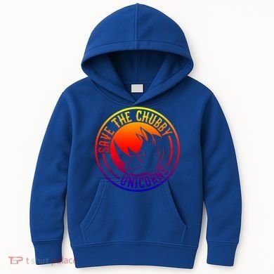 Save The Chubby Unicorns Vintage Retro Gift Kids Hoodie