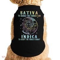 Sativa To Change The Things I Can Indica Cannabis W Tie Dye Doggie Tank thumb 0