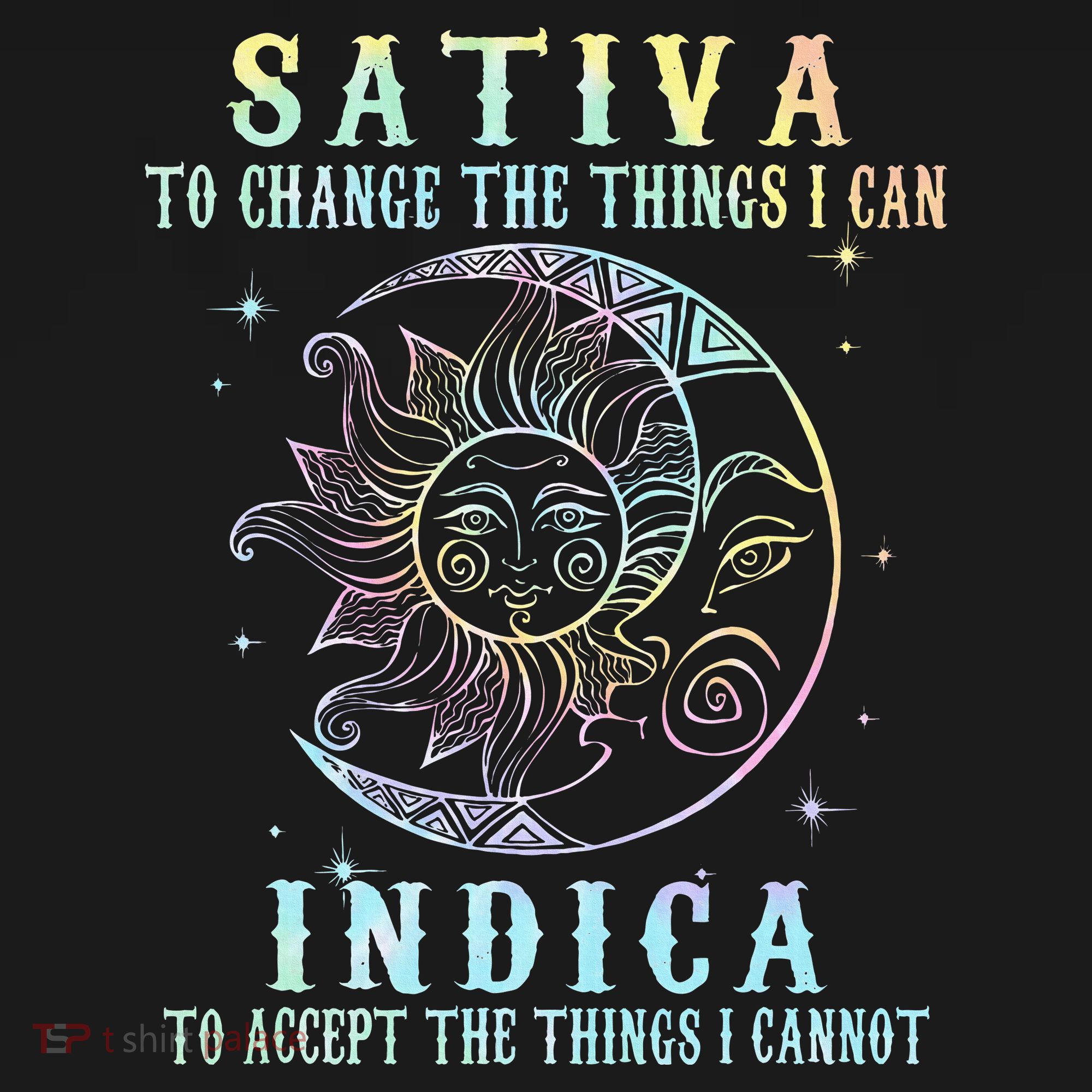 Sativa To Change The Things I Can Indica Cannabis W Tie Dye Apron