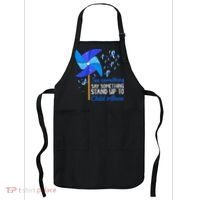 Standup To Child Abuse Prevention Awareness Blue Pinwheel Apron thumb 0