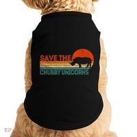 Save The Chubby Unicorns Funny Rhino Chubby Unicorn Doggie Tank thumb 0