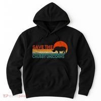 Save The Chubby Unicorns Funny Rhino Chubby Unicorn Hoodie thumb 0