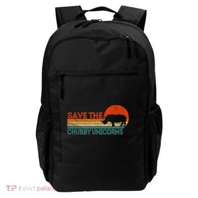 Save The Chubby Unicorns Funny Rhino Chubby Unicorn Backpack