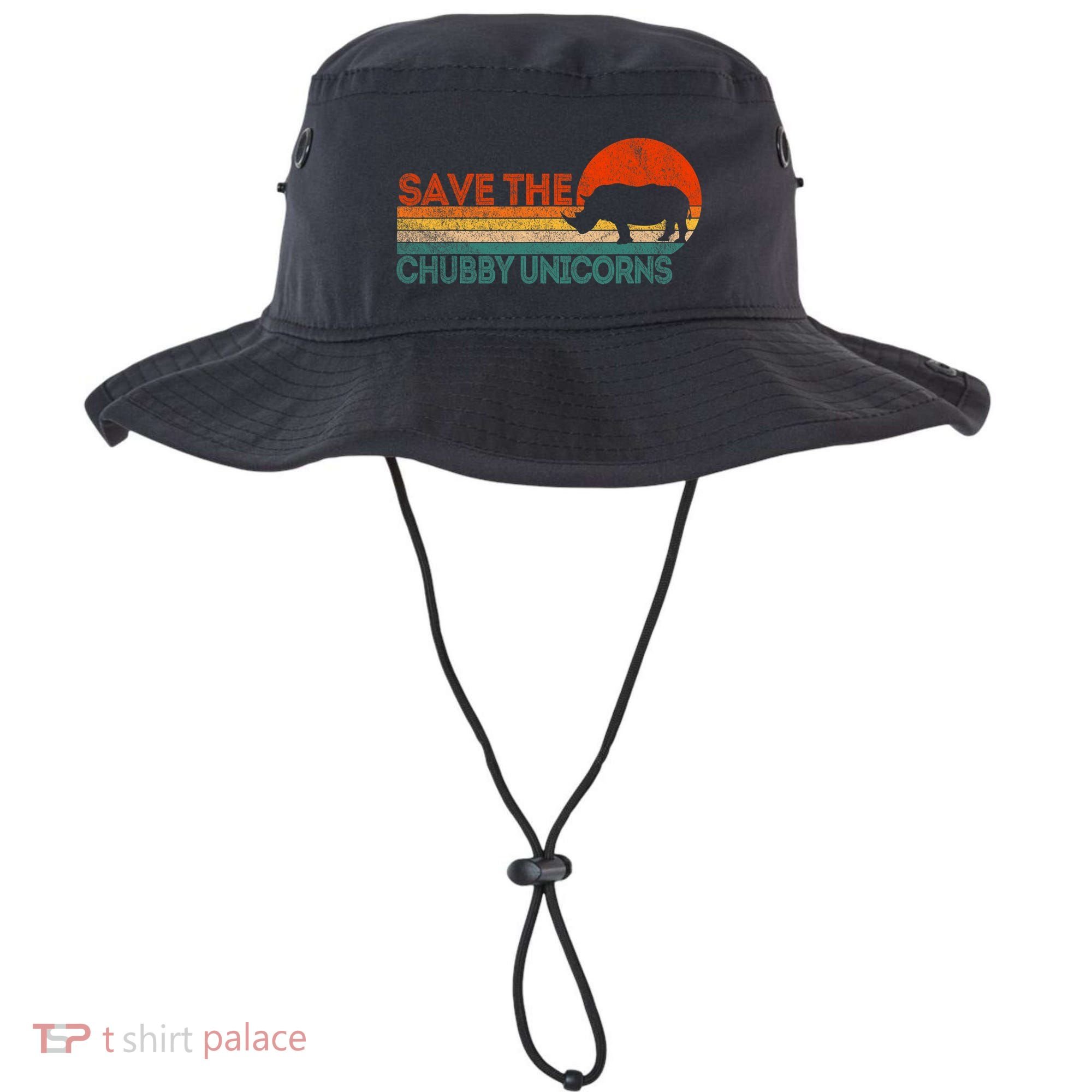 Save The Chubby Unicorns Funny Rhino Chubby Unicorn Bucket Hat