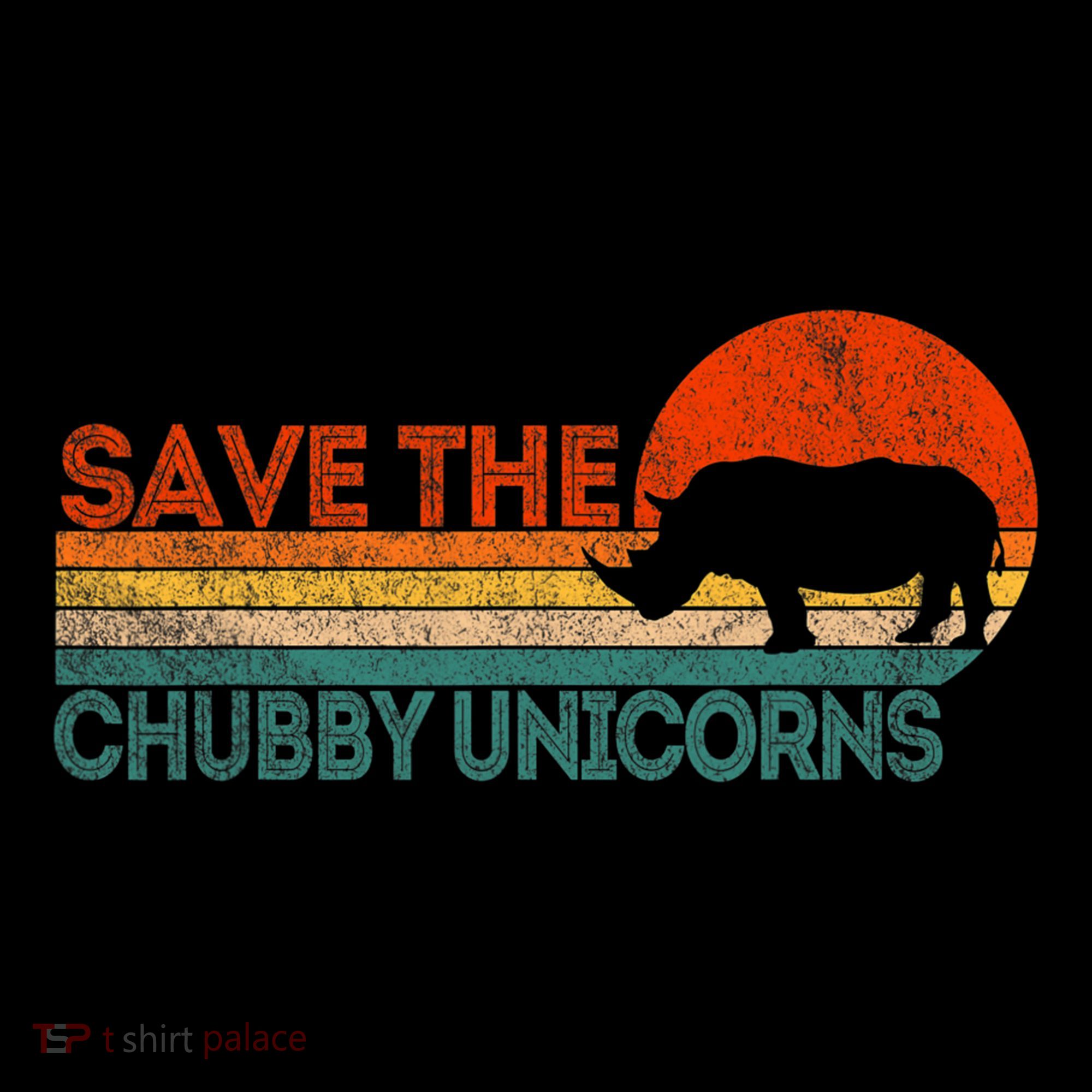Save The Chubby Unicorns Funny Rhino Chubby Unicorn Women's Hoodie
