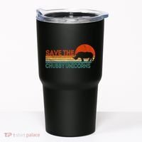 Save The Chubby Unicorns Funny Rhino Chubby Unicorn Tumbler thumb 0