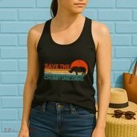 Save The Chubby Unicorns Funny Rhino Chubby Unicorn Women's Tank Top thumb 2