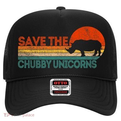 Save The Chubby Unicorns Funny Rhino Chubby Unicorn Hat
