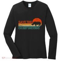 Save The Chubby Unicorns Funny Rhino Chubby Unicorn Women's Long Sleeve Shirt thumb 0