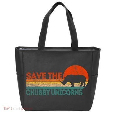 Save The Chubby Unicorns Funny Rhino Chubby Unicorn Tote Bag